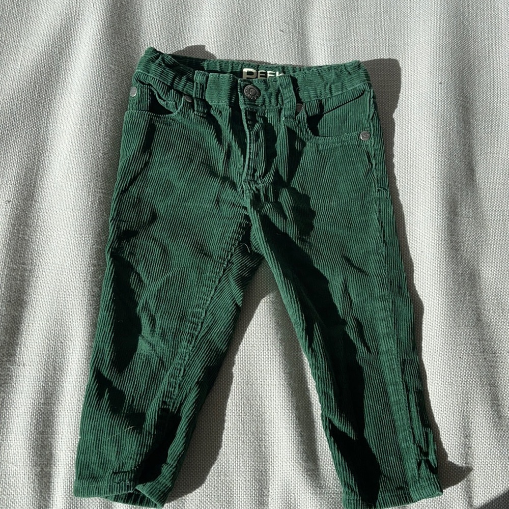Nordstrom Peek Kids boys Green Corduroy Pants